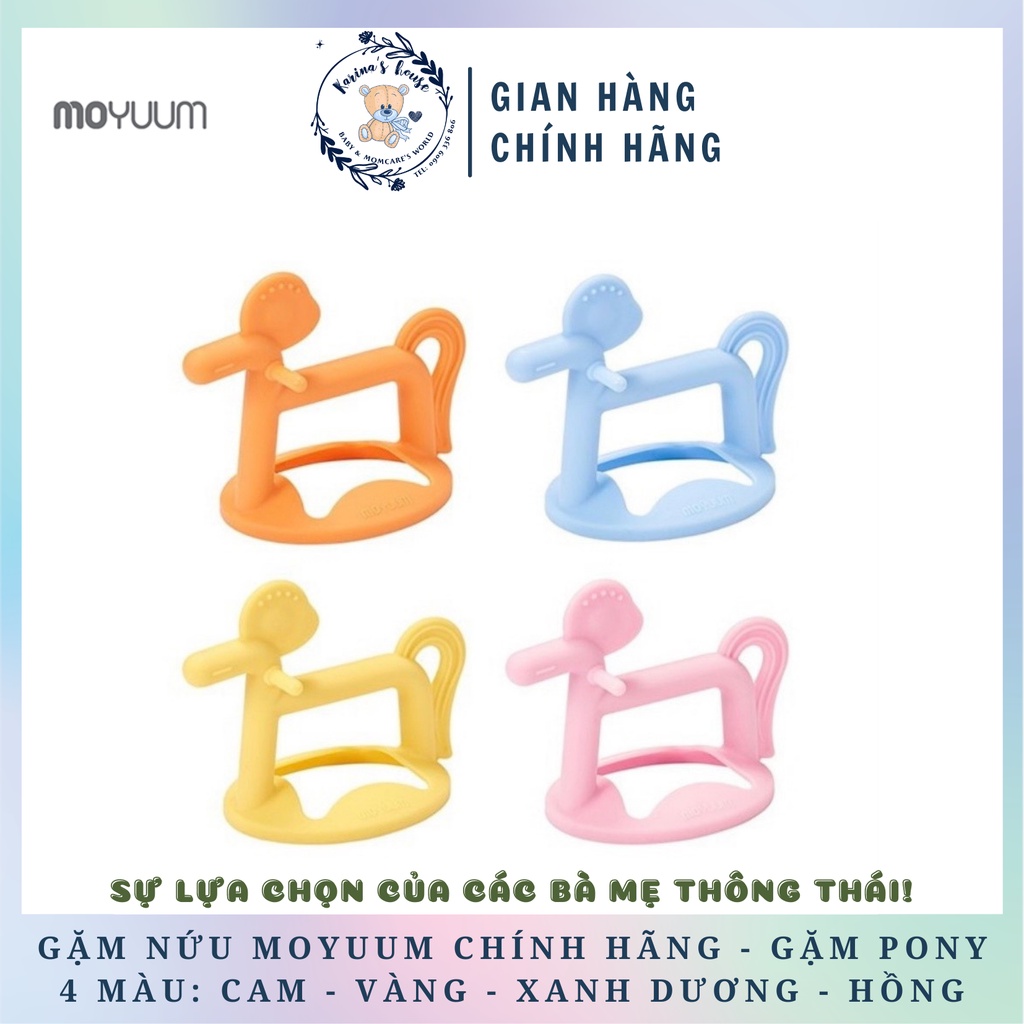 [Sẵn] Gặm nướu Moyuum Silicon Hàn Quốc (Gặm Sao/ Gặm Pony/ Gặm Chim) chính hãng cho bé từ 3 tháng