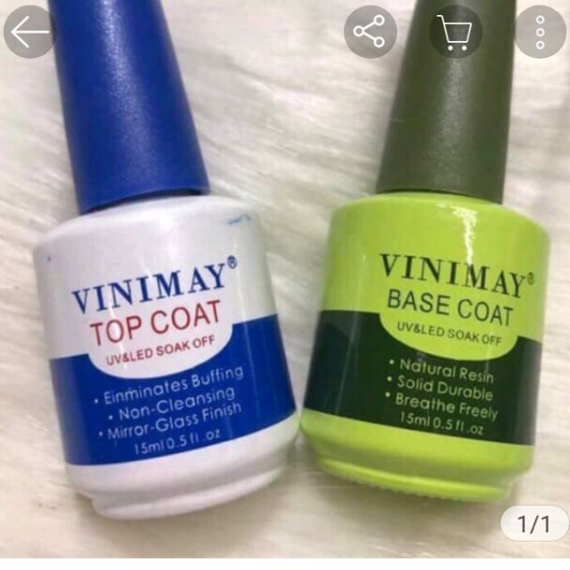 Topcoat và base coat VINIMAY