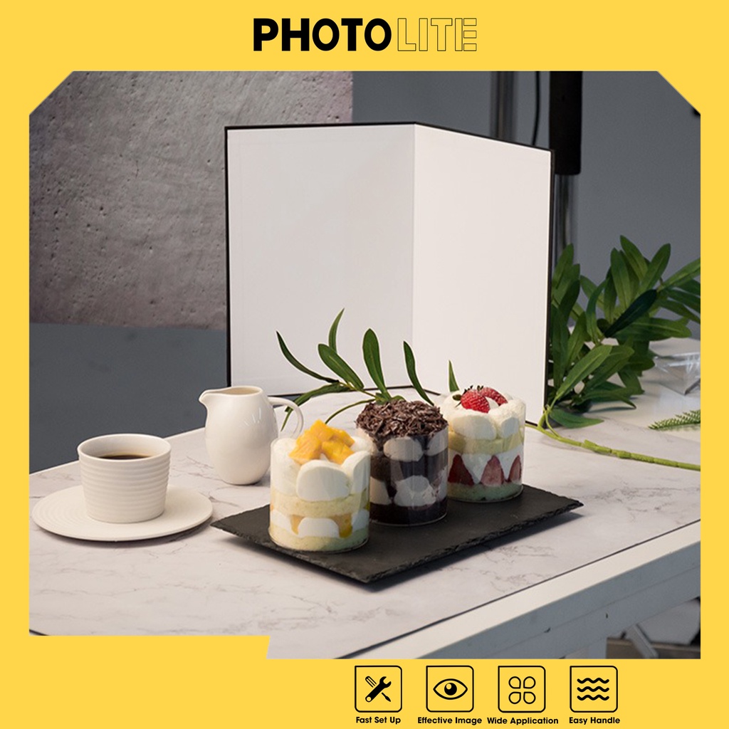 Tấm hắt sáng bạc và trắng A4 Photolite PA100 giúp bù sáng cho chụp ảnh sản phẩm, đồ ăn, mỹ phẩm