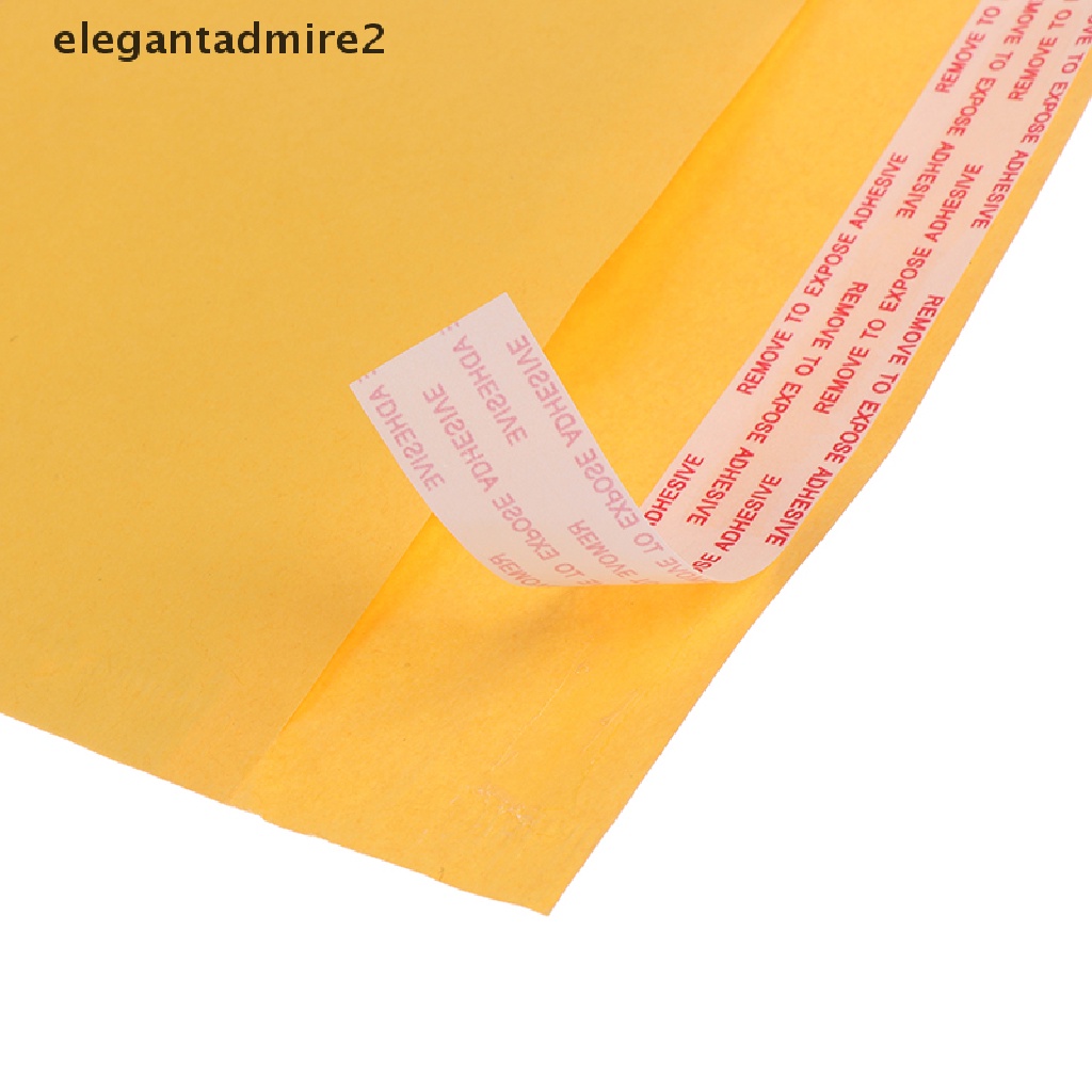 [gele] 10Pcs yellow kraft bubble mailers padded envelopes self seal shipping bags [ele]