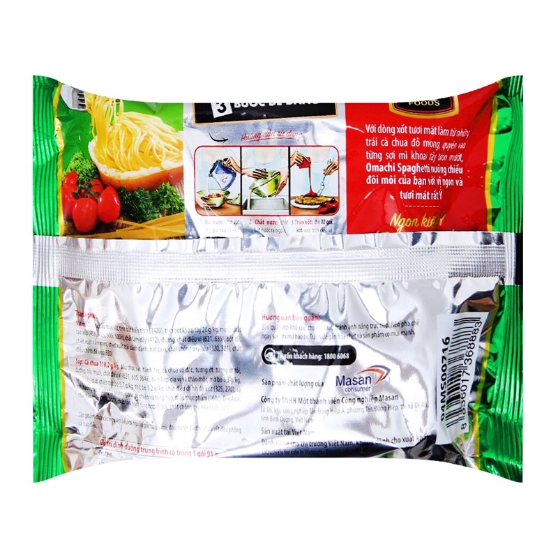 [ Mua nhiều hỗ trợ giảm giá] Thùng mì Omachi xốt Spaghetti 91g x30 gói đậm đà bò bằm và cà chua | BigBuy360 - bigbuy360.vn