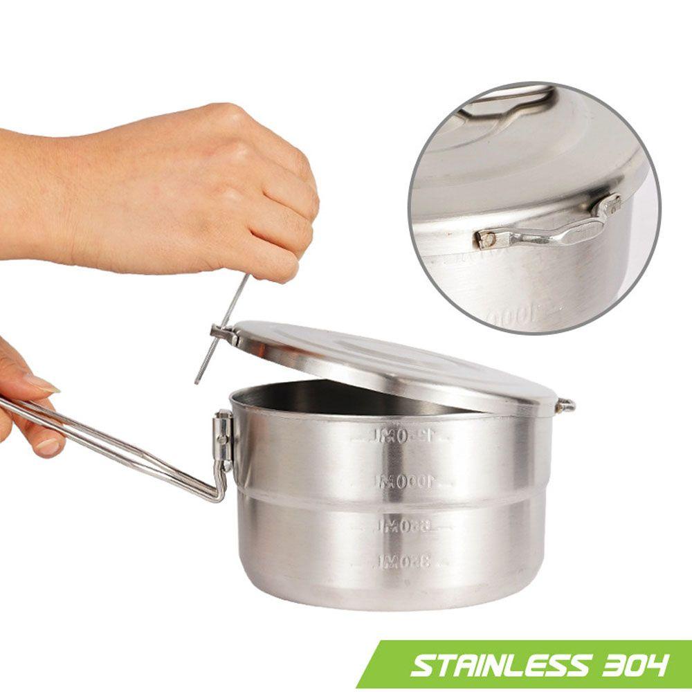Nồi Nấu Ăn Bằng Thép Không Gỉ Có Tay Cầm Bằng Thép Không Gỉ
