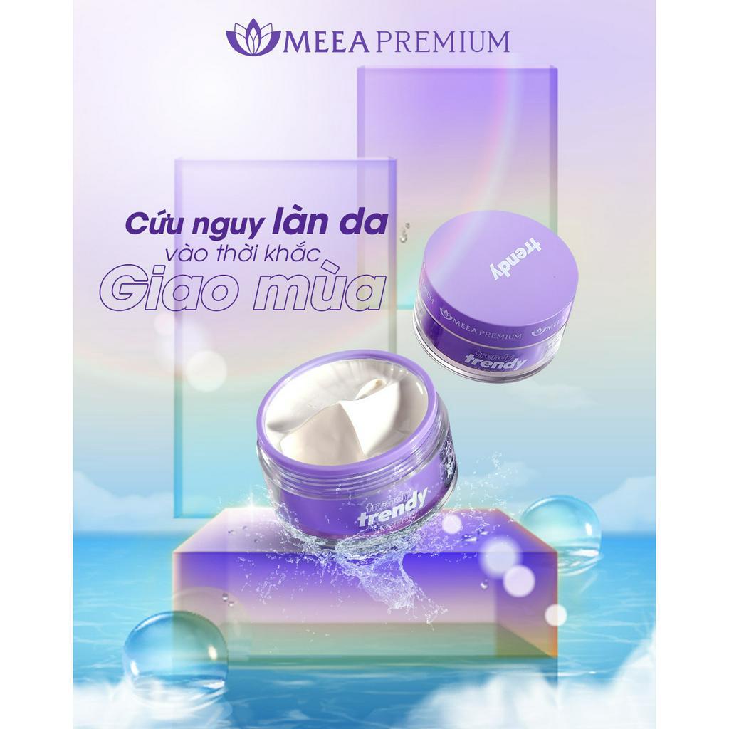 Kem Body Trendy tím Meea dịch chiết lên men giúp dưỡng trắng da vượt trội, chống nắng, an toàn thân thiện với làn da