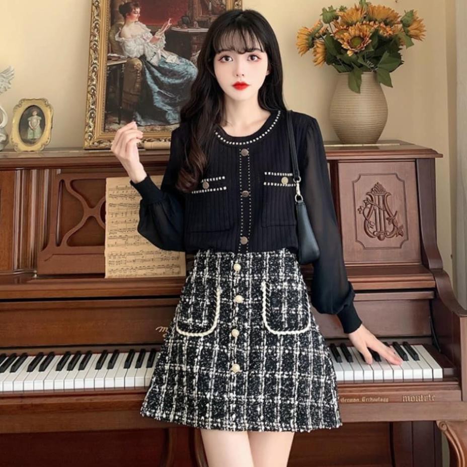 Chân Váy Chữ A Chất Dạ Lưng Cao Hàng Quảng Châu | BigBuy360 - bigbuy360.vn