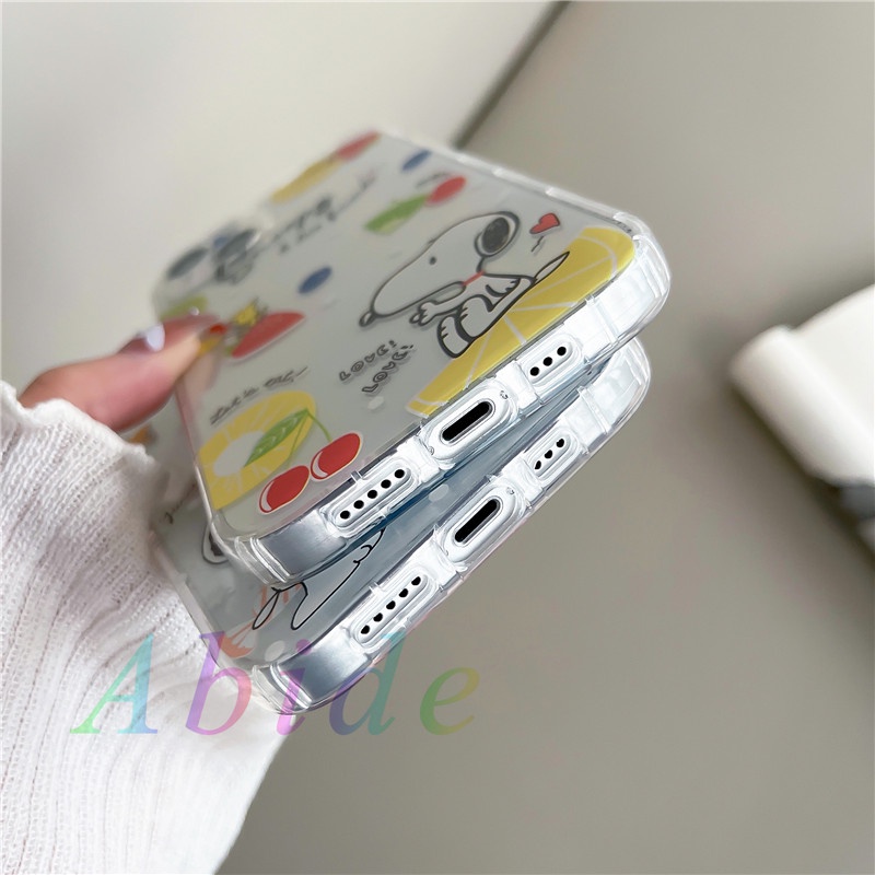 Ốp Điện Thoại Mềm In Hình Snoopy Cho iphone 13 promax / 11 / 12pro XR 7 / 8plus