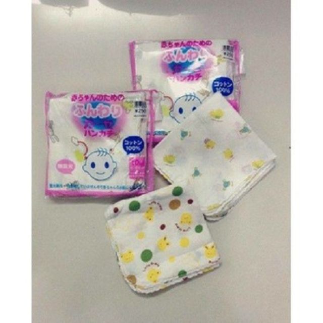 Combo khăn lau hạ sốt Dolphin xô sữa 3 lớp xuất nhật 30×30 dành cho trẻ 0M+ 3M+ an toàn cho trẻ sơ sinh