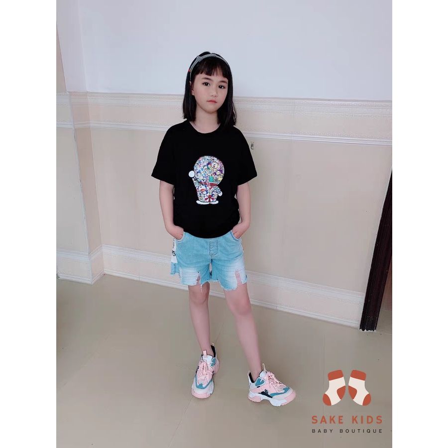Giày thể thao đế mềm- giày cho bé có thắt dây phối lưới thoáng khí êm chân phong cách Hàn Quốc chống trơn trượt FL53
