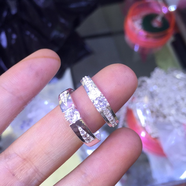 Nhẫn đôi bạc chuẩn nmj 01