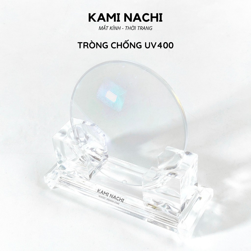 Tròng kính cận ván dầu chống lóa Kami Nachi, chống chói, chống UV400 - Tròng kính Thái Lan (có độ loạn)