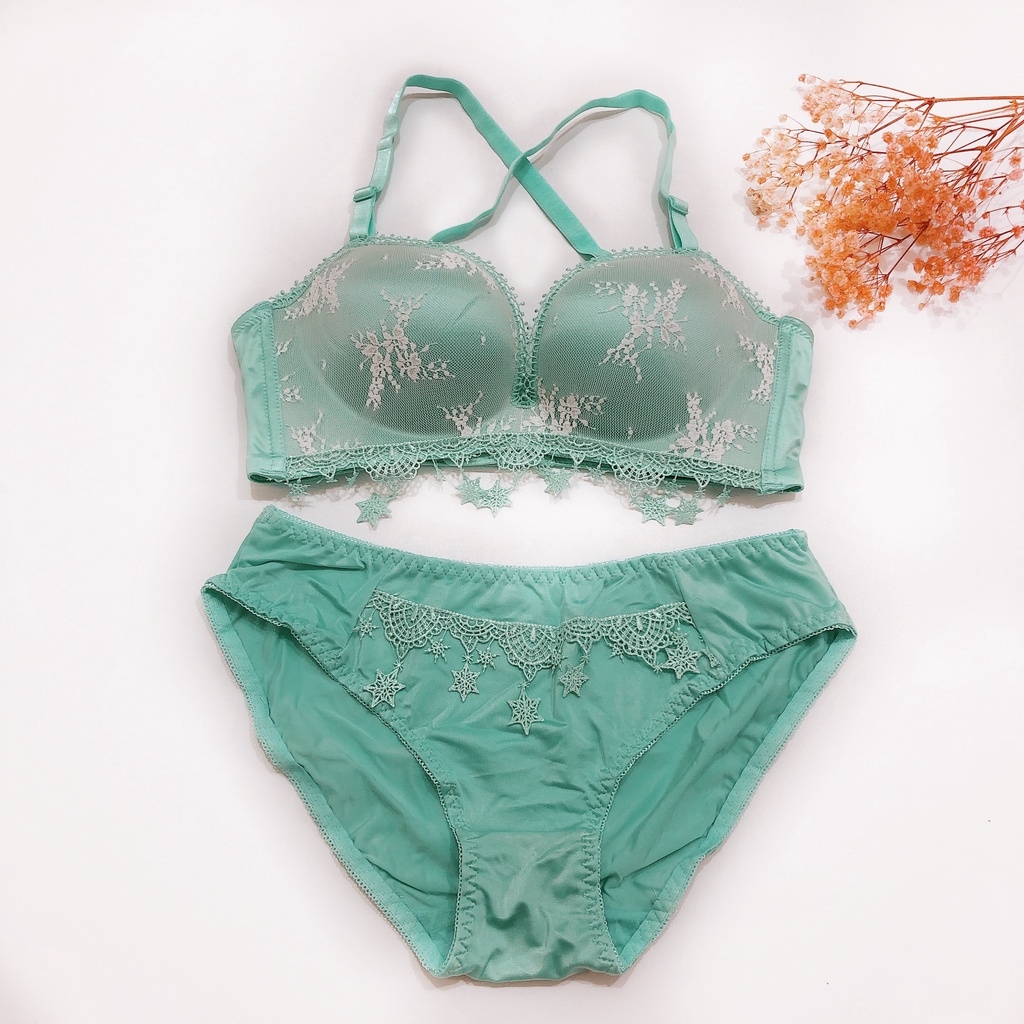 Bộ đồ lót nữ mút dày dây chéo mút dày siêu nâng ngực (LD-03)