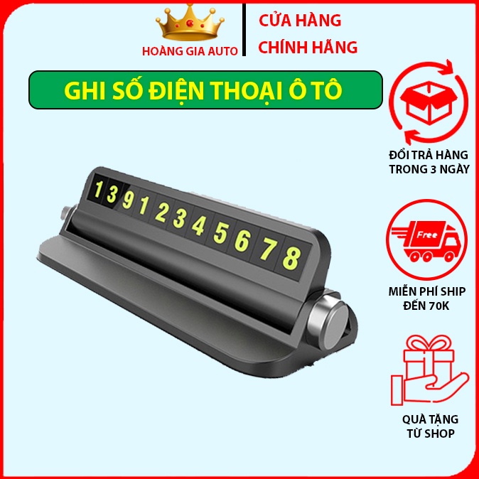 Bảng Số Điện Thoại Ô Tô - Bảng Số Điện Thoại Trên Ô Tô - Đặt Trên Taplo Xe Hơi Hỗ Trợ Dừng Đỗ Thiết Kế Nhỏ Gọn, Bền Đẹp