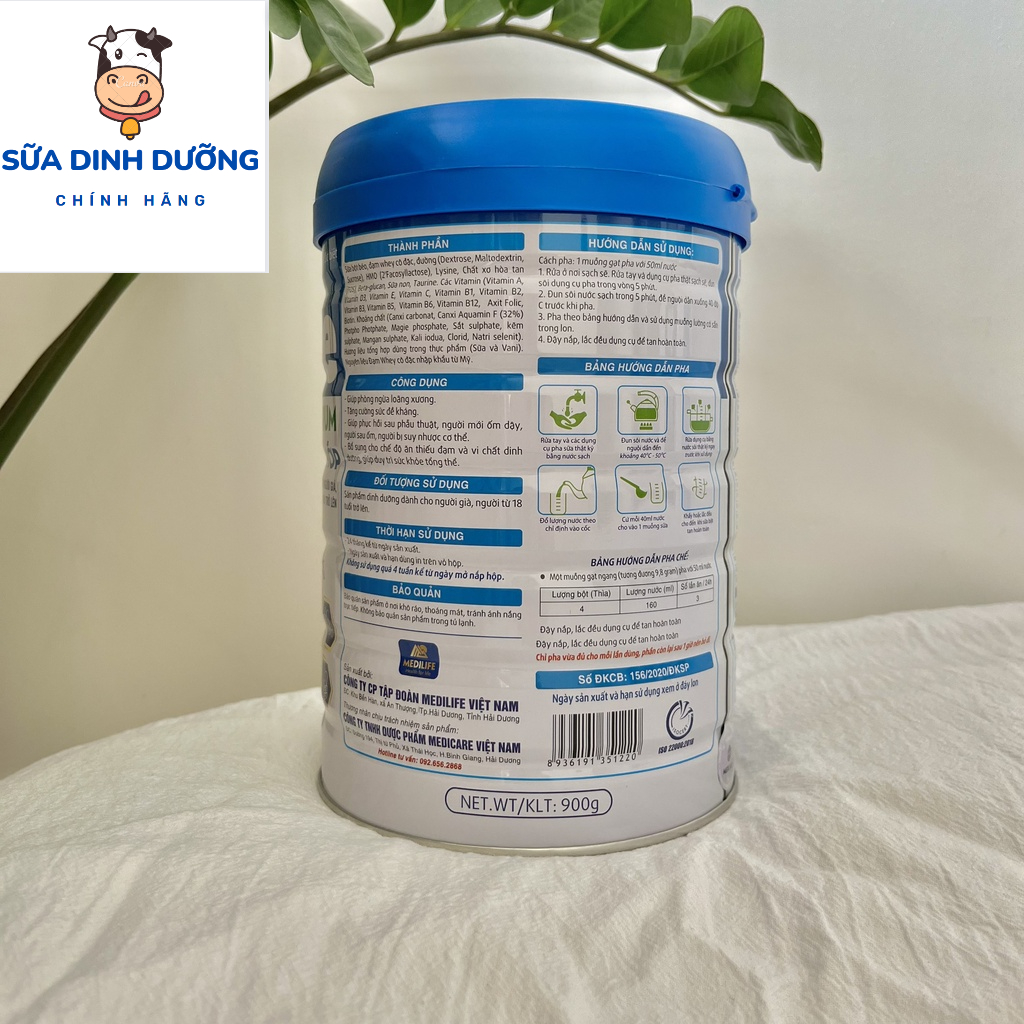 Sữa Xương Khớp Hi One Colostrum 900g, Sữa canxi cho người già, Sữa canxi cho người lớn, Sữa non HiOne Colostrum
