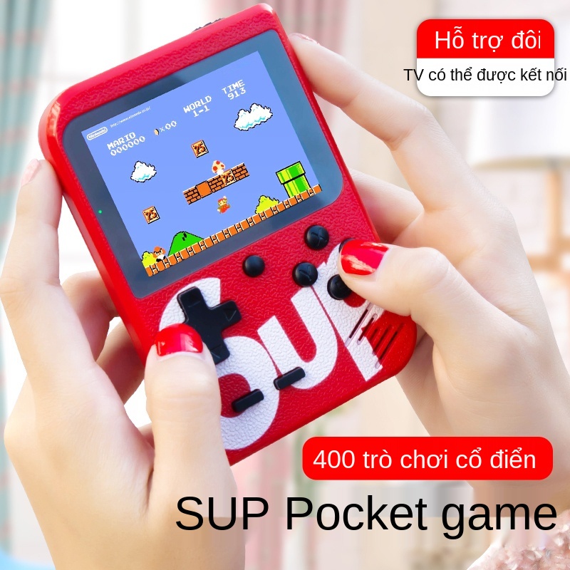 ✺℡Máy chơi game cầm tay mini đôi TV trẻ em nhỏ học sinh tiểu trò điện tử nhà quà Tết