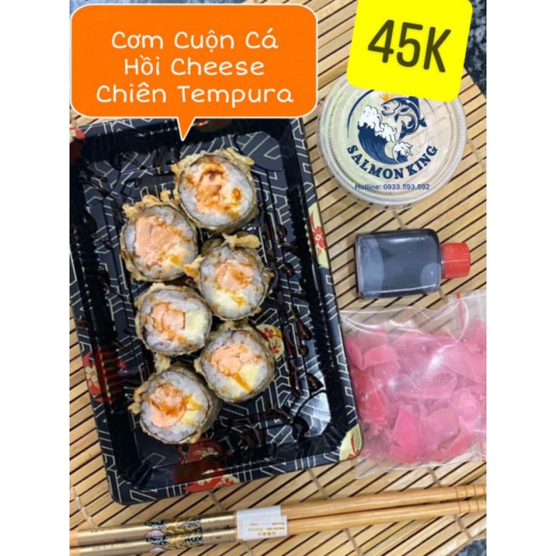 Cơm Cuộn Cá Hồi Cheese Chiên Tempura