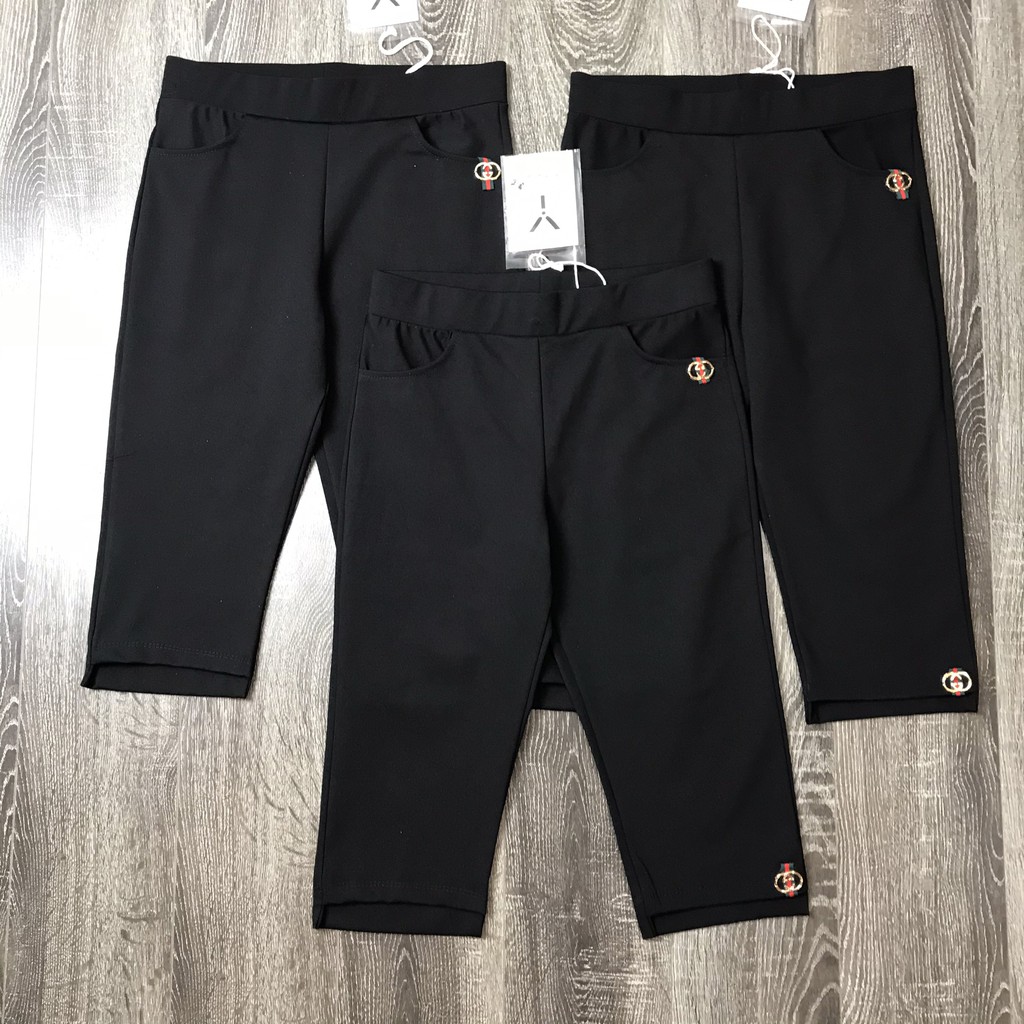 Quần Ngố Nữ 1RUBY🍀FRRESHIP🍀 Quần Legging Lửng Chất Umi Co Giãn 4 Chiều Không Ra Màu | BigBuy360 - bigbuy360.vn