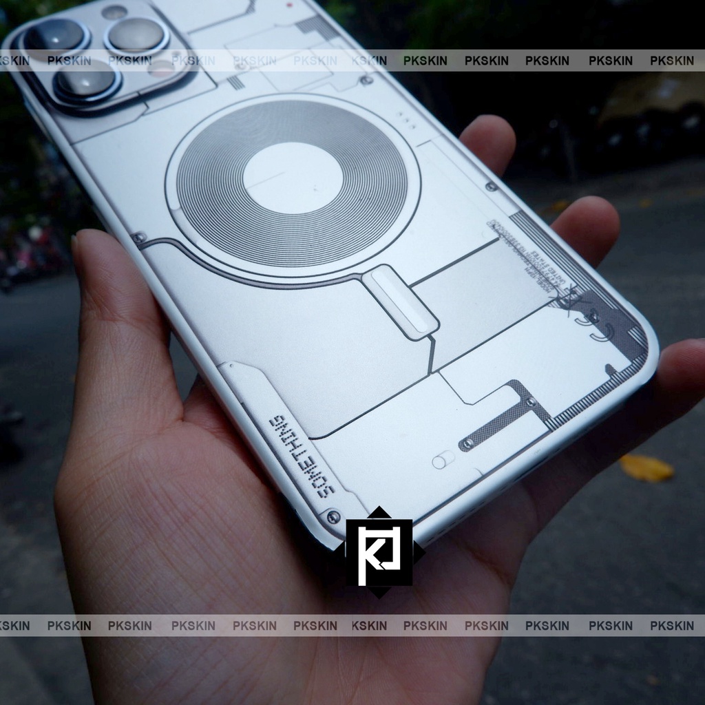 Miếng dán skin full lưng viền iphone 13 , 13 mini , iphone 13 pro , 13 pro max ,11 mẫu nothing phone / something cao cấp