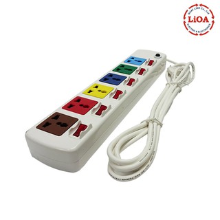 Ổ cắm Lioa 6 ổ 6 công tắc dây 3 mét (màu trắng) 6DOF32WN