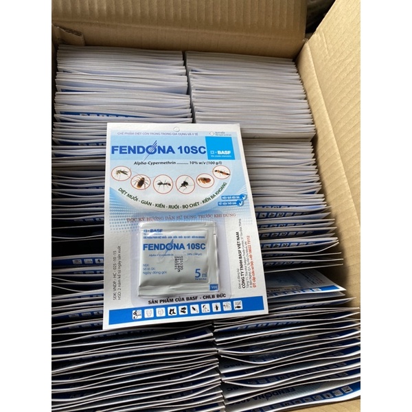 Diệt Muỗi -Gián-Kiến- Côn trùng FENDONA 10SC gói 5ml