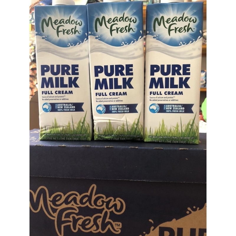 SỮA TƯƠI TIỆT TRÙNG NGUYÊN KEM PURE MILK FULL CREAM MEADOW FRESH 1L