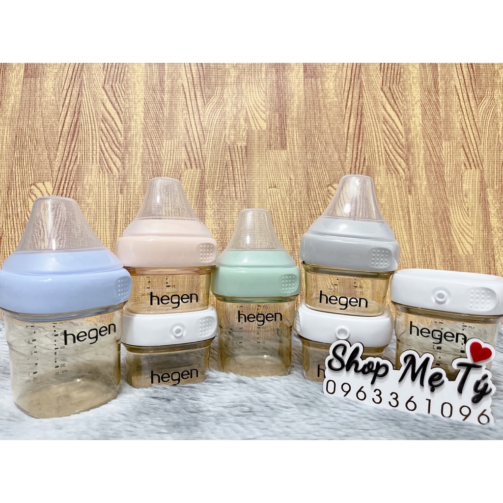 Bình sữa Hegen chính hãng đủ màu size 150ml/ 240ml/ 330ml - Purple, Blue, Pink