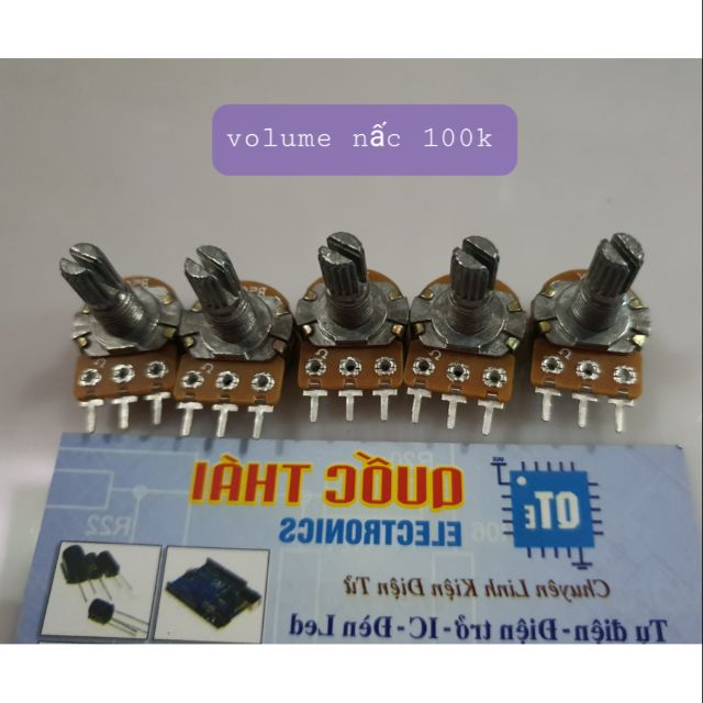 Combo 5 biến trở volume đơn 100k có nấc  (3 chân)