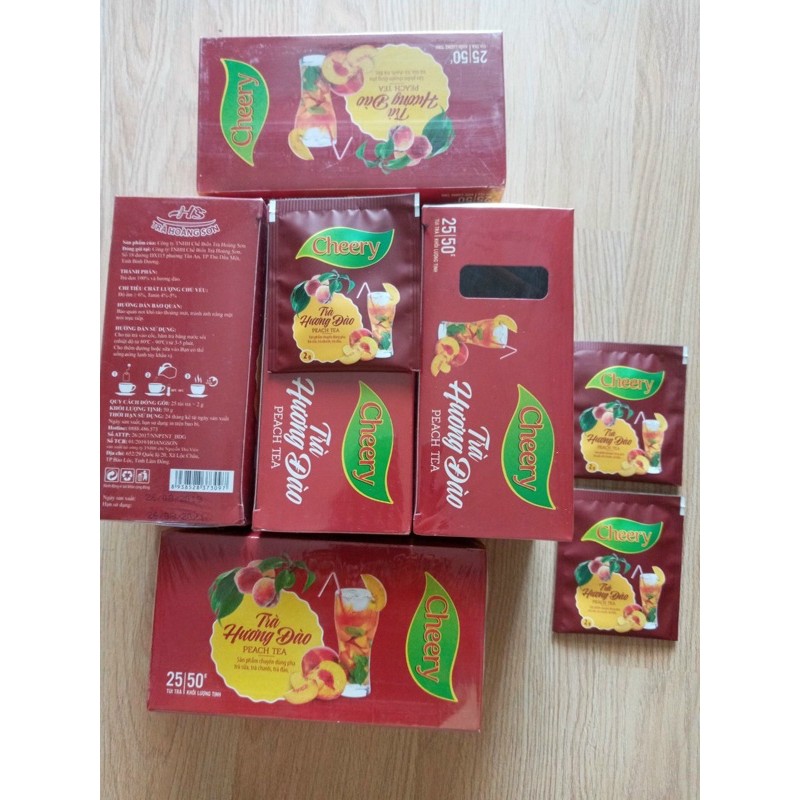 Trà Đào Túi lọc cheery