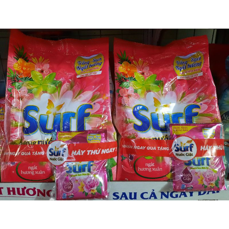 Bột Giặt SURF túi 2Kg , 800g , 380g Hương nước xả vải