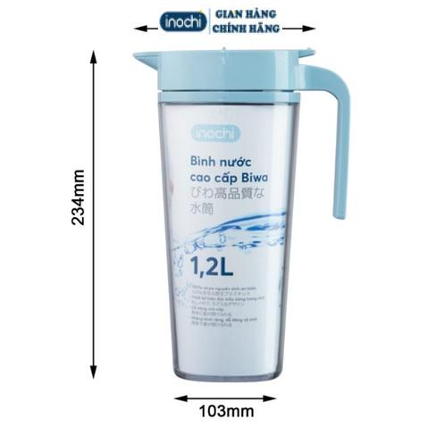 Bình nước giữ nhiệt thể thao tập gym cao cấp Biwa 1.2L 1,6L - Giao màu ngẫu nhiên