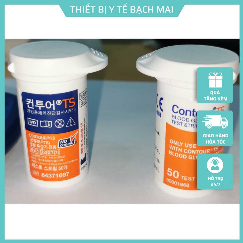 Que thử đường huyết CONTOUR TS - Hàng Nhập khẩu từ Nhật bản - Hạn dùng 31-07-2022