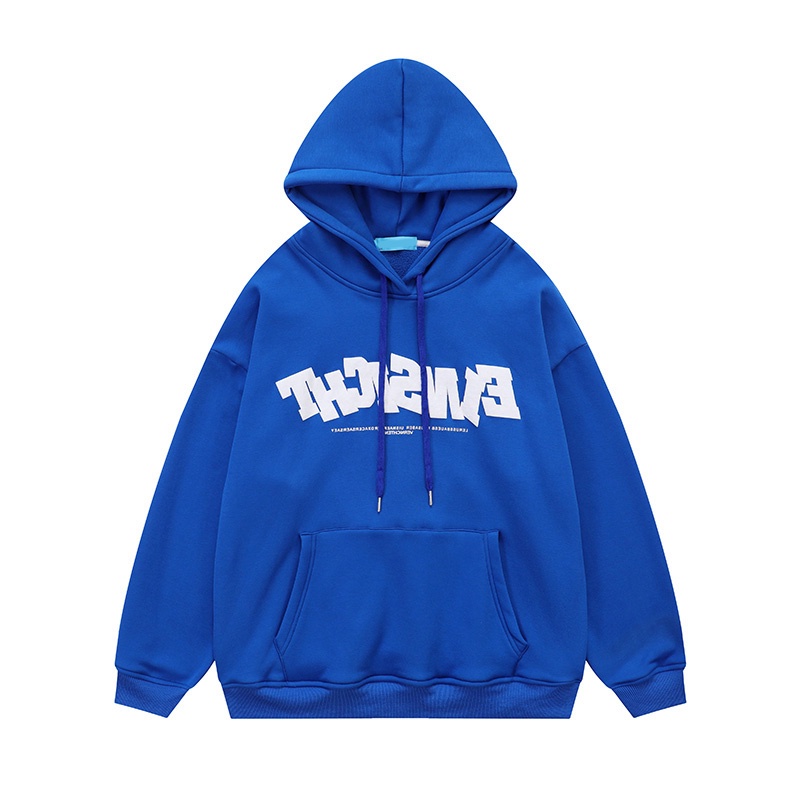 Áo Hoodie Tay Dài Chất Nhung Dày Dặn Giữ Ấm In Chữ Size S-3XL Thời Trang Đường Phố Cho Nữ