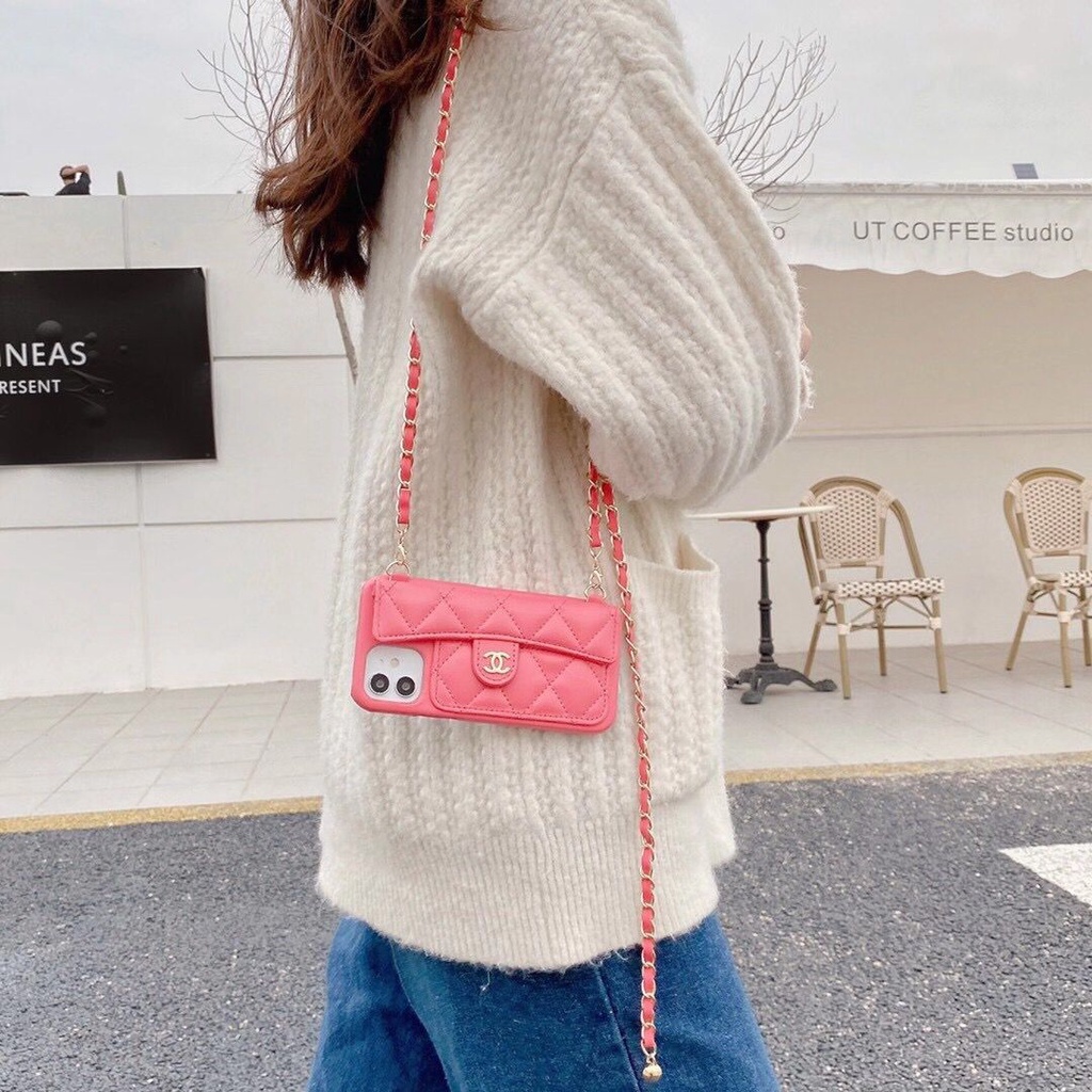 Ốp Điện Thoại Da Có Ngăn Đựng Thẻ Và Dây Đeo Cho iphone 13 pro max 11 12 pro max 14 pro max 15 pro max xs max 14 15 plus