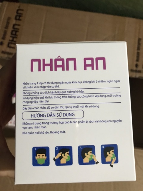 KHẨU TRANG Y TẾ 4 LỚP HỘP 50 CHIẾC