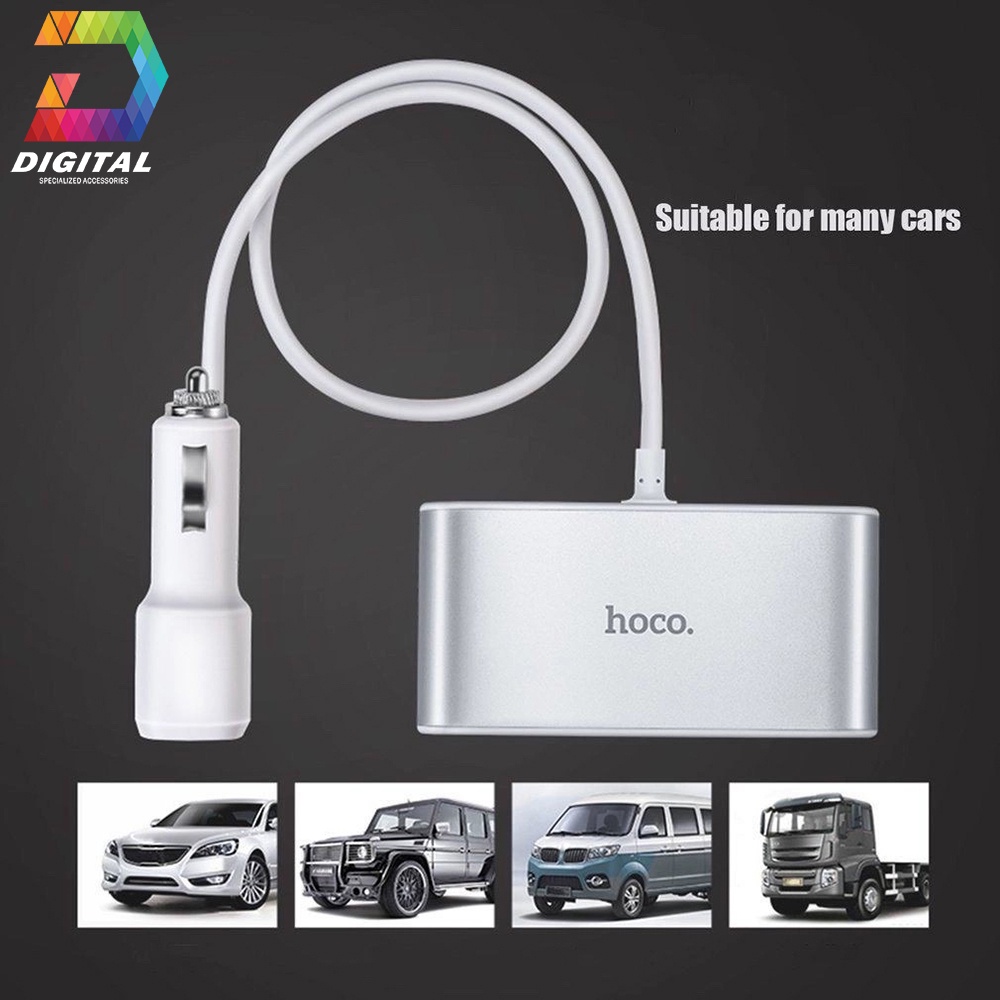 Tẩu Sạc Ô tô Chia Tẩu Đa Năng Hoco Z13 Chính Hãng