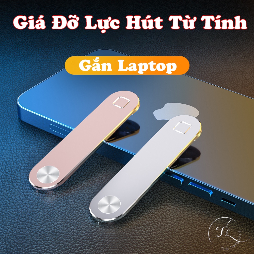 Giá đỡ từ tính điện thoại gắn với laptop bằng hợp kim nhôm ko rỉ có thể điều chình góc để điện thoại, giá đỡ điện thoại