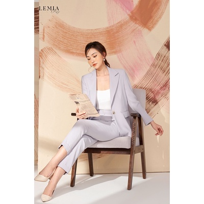 Áo Vest Dáng Xuông Thiết Kế Cổ Chữ V Vếch Thanh Lịch Design By LEMIA - 21AV001