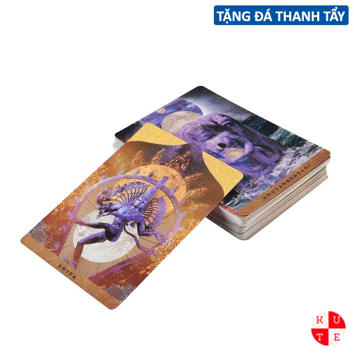 Bài Oracle A Yogic Path 54 Lá Bài Tặng Đá Thanh Tẩy C23