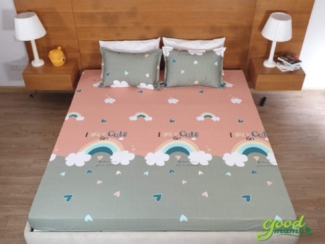 GA CHỐNG THẤM GOODMAMA 1M6 x 2M ĐỆM 10P HÀNG CHÍNH HÃNG BẢO HÀNH 6 THÁNG TẶNG KÈM SET 5 YẾM COTTON CHO BÉ