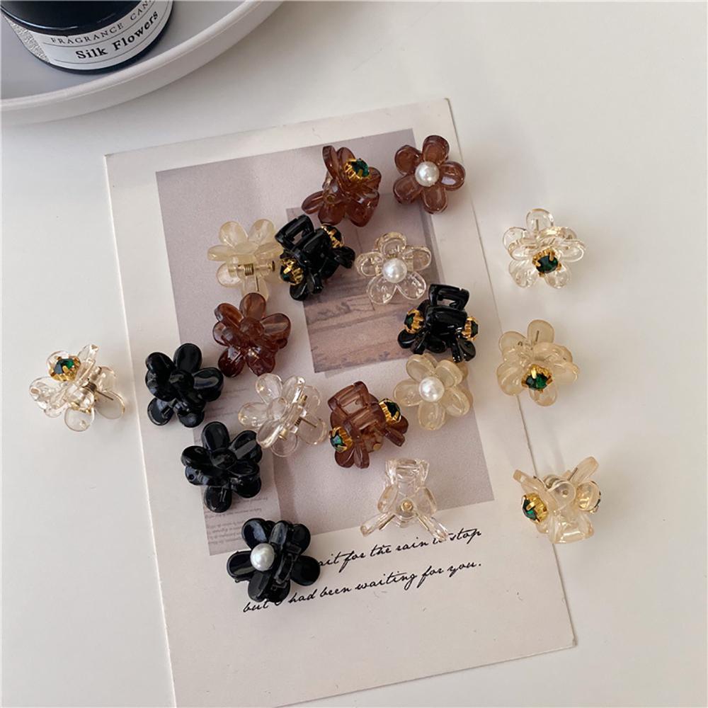 Kẹp Tóc Móng Vuốt Hình Hoa Thời Trang Ngọt Ngào WMES15H|Kẹp Tóc Đính Đá Lấp Lánh