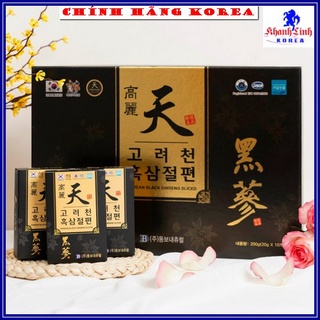 Hắc sâm lát mật ong thượng hạng, hộp 200gr - Sâm lát tẩm mật ong - Tăng thể lực, giảm stress, phòng ung thư, khanhlinh