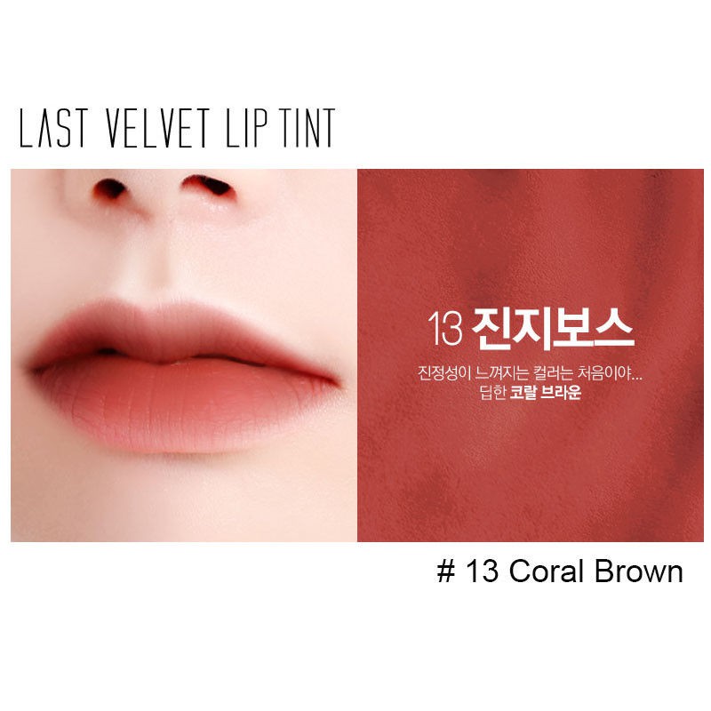 (Hàng có sẵn) Son kem lì Last velvet lip tint