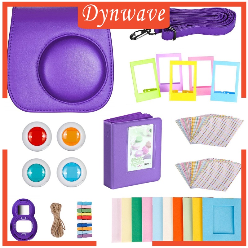 [DYNWAVE] Accessories Bundle Kit For Fujifilm Instax Mini 9 Camera With Straps