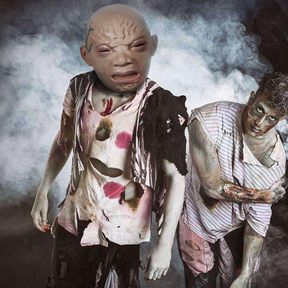 Mặt Nạ Hóa Trang Halloween Hình Búp Bê Kinh Dị