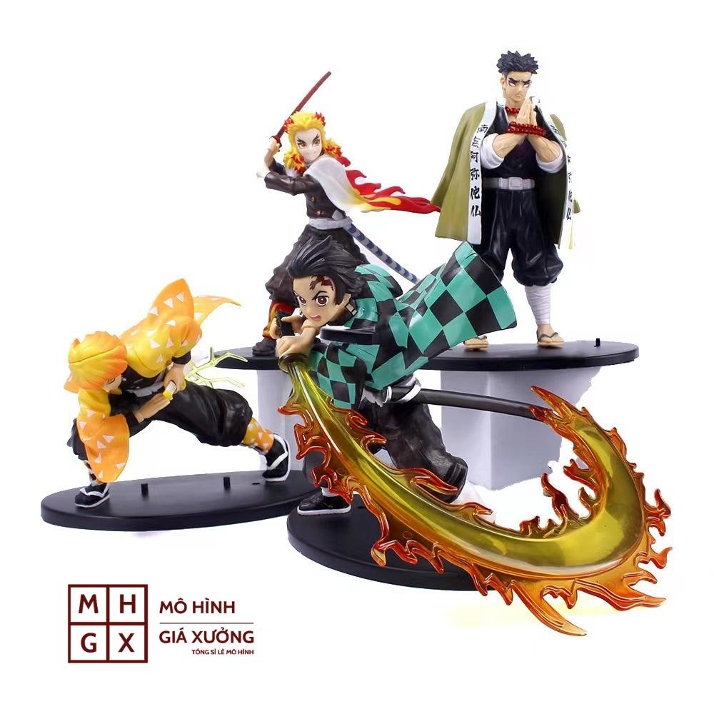 Mô Hình Kamado Tanjirou chiến đấu Cực Ngầu - Hiệu ứng kiếm đẹp - Kimetsu No Yaiba - figure thanh gươm diệt quỷ