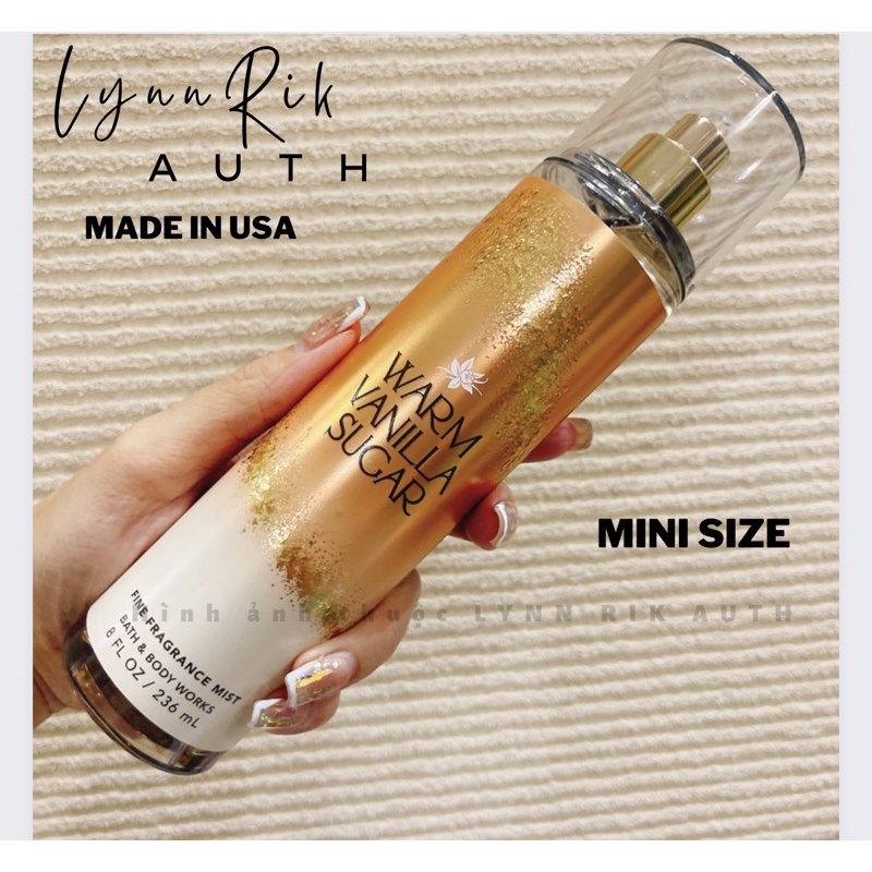 WARM VANILLA SUGAR - Xịt Thơm Toàn Thân Body Mist Bath & Body Works