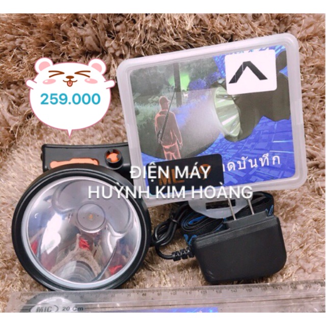ĐÈN LED SẠC ĐỘI ĐẦU LẶN BIỂN ML-9, 55W SIÊU SÁNG