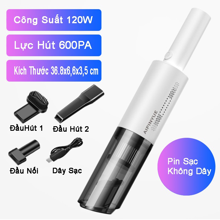 Máy hút bụi mini cầm tay trên  ô tô 12V ❣️ Freeship ❣️ Máy hút bụi ô tô cầm tay giúp bạn làm sạch ô tô