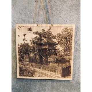 Tranh gỗ treo tường Chùa một cột Hà Nội