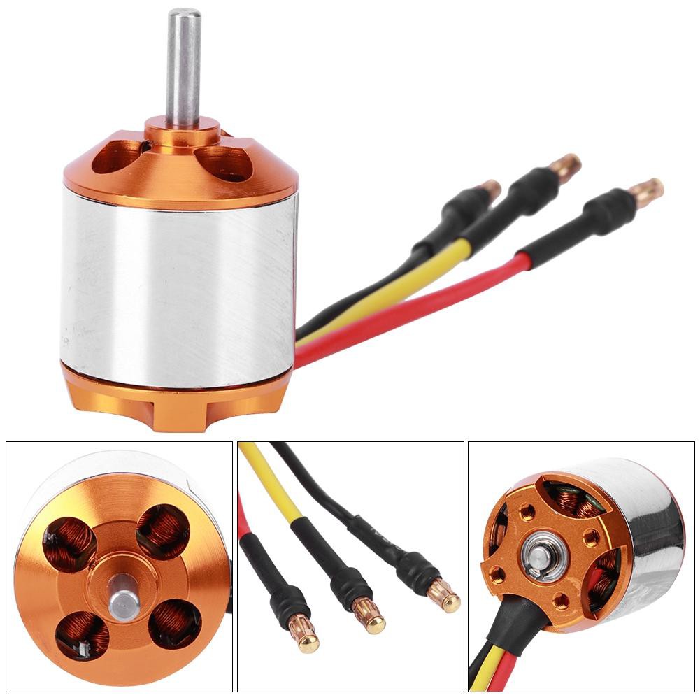 [Nhiều lựa chọn KV] Motor brushless A2217 950kv, 1250kv, 1500kv, 1750kv, 2300kv (3 pha, không chổi than) RC