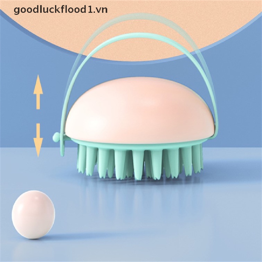 (Hàng Mới Về) Lược silicone Mát Xa Da Đầu Khi Tắm Thoải Mái