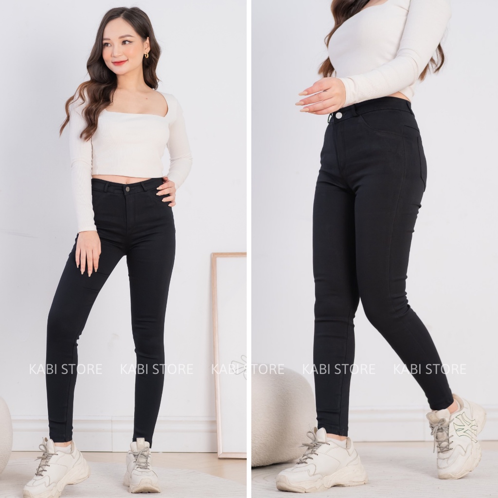 Quần Bò Giấy - Quần Jean Nữ Lưng Cao Co Giãn 4 Chiều Siêu Hack Dáng Kabi J01 | BigBuy360 - bigbuy360.vn